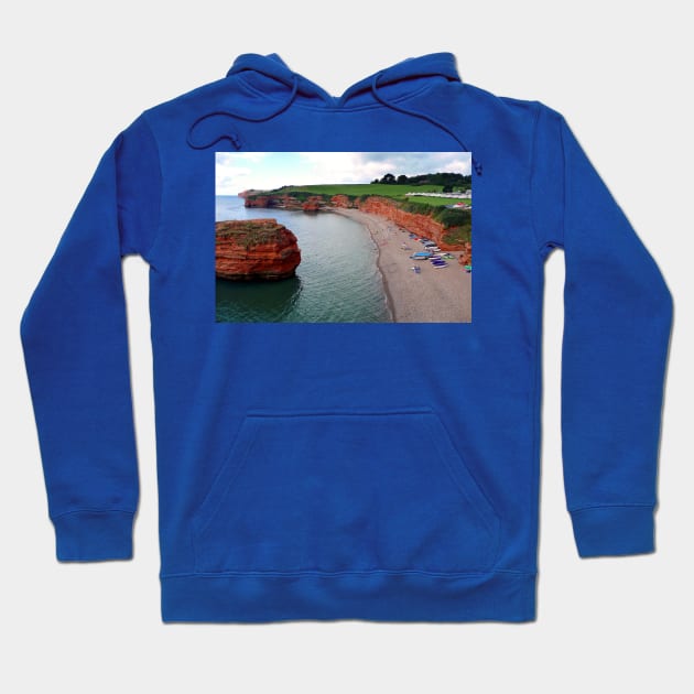 Ladram Bay Jurassic Coast Devon England Hoodie by Andy Evans Photos